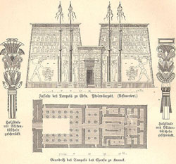 map of edfu temple