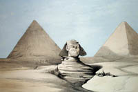 pyramids and sphinx