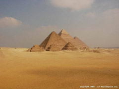 great pyramids in Giza